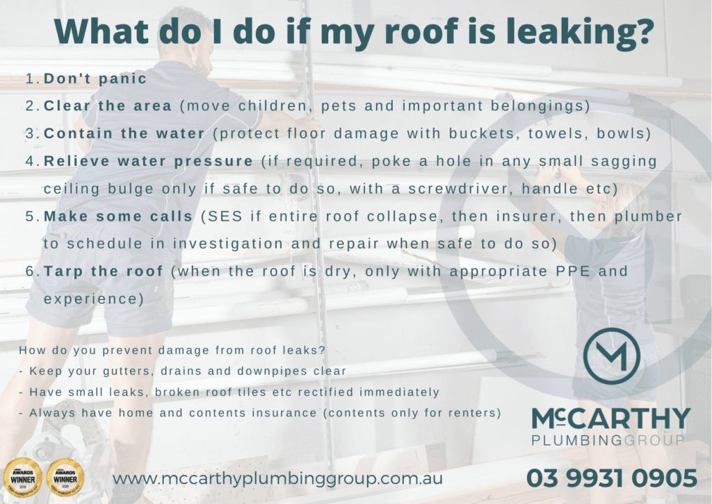 What do I do if my roof is leaking?