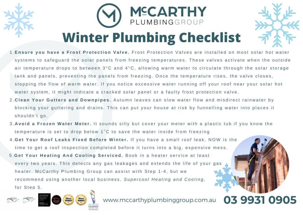 Winter Plumbing Checklist
