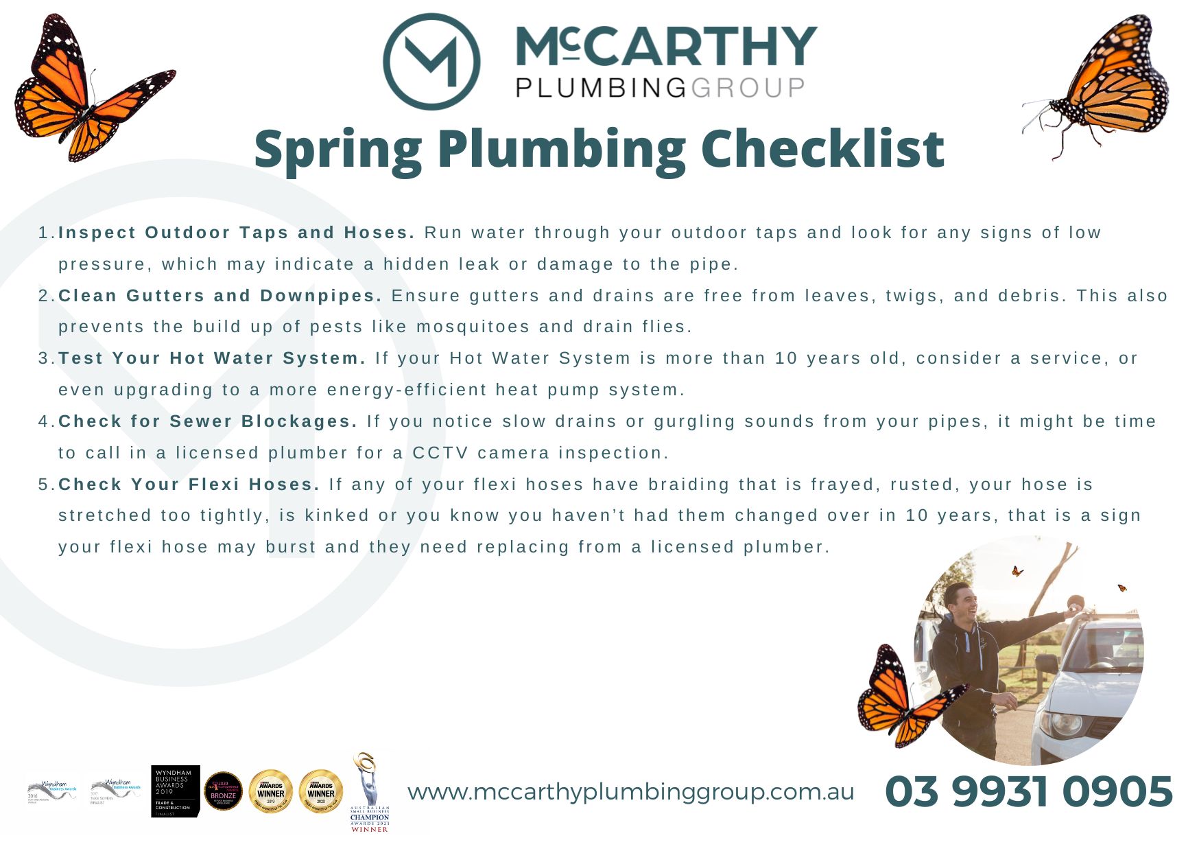 Spring Plumbing Checklist