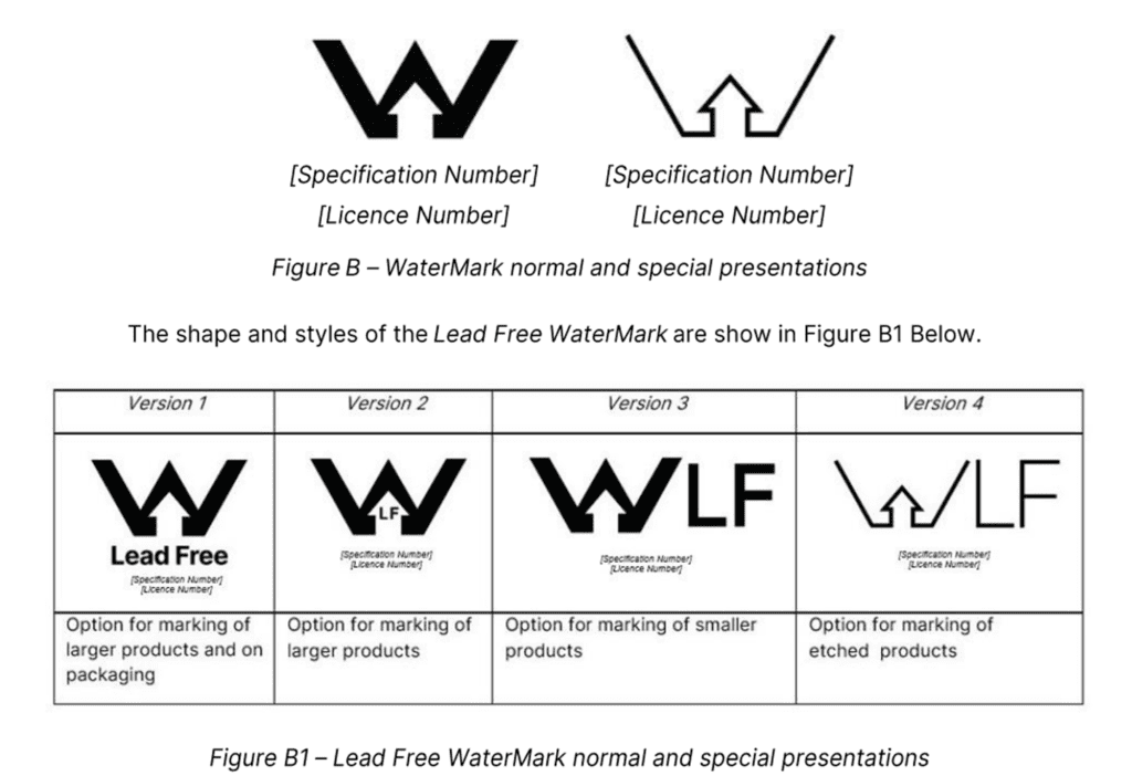 Lead Free Watermark Logos
